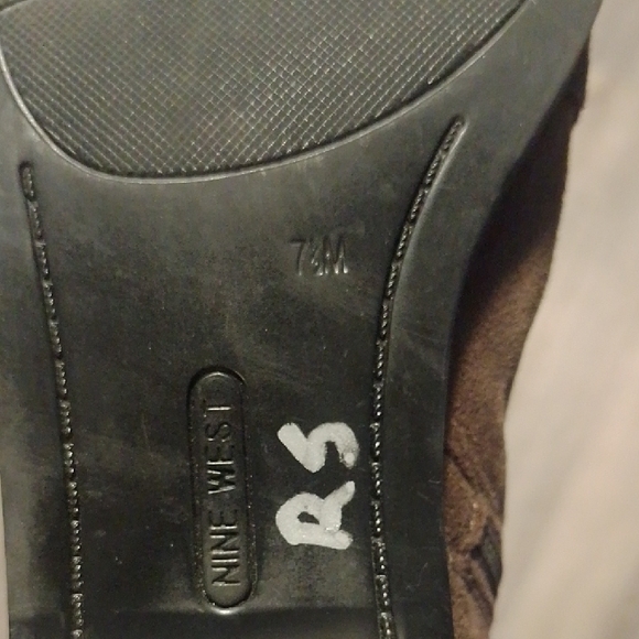 Nine West Brown Ankle Booties with Decorative Straps - Picture 9 of 9